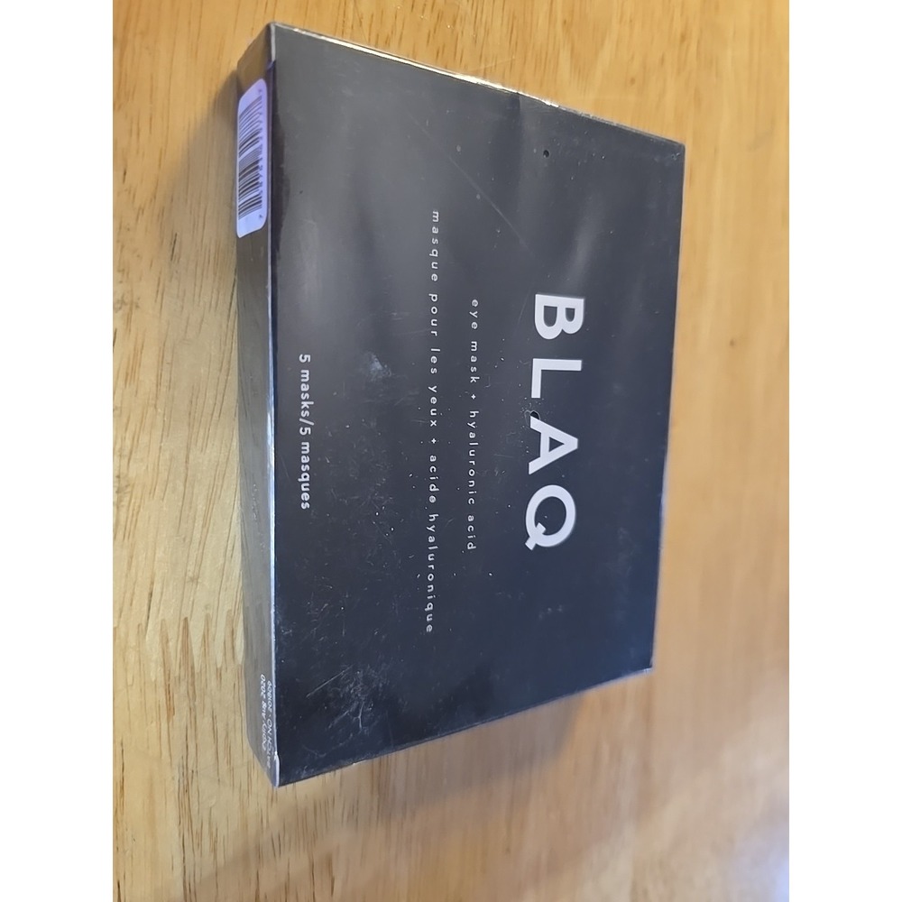 Blaq Hydrogel Eye Mask With‎ Hyaluronic Acid 5 Masks Activated Charcoal